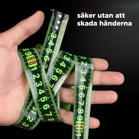 Mätband av fluorescerande stål