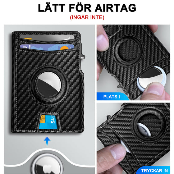 Sedelklämma i pu-läder för män i affärsstil