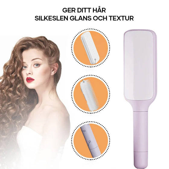 Självrengörande antistatisk massagekam