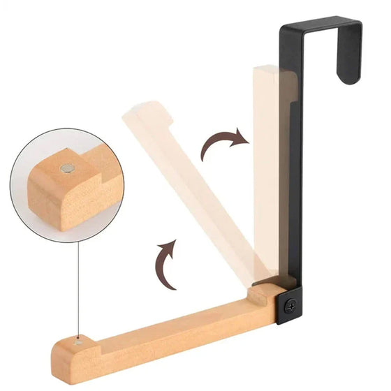 Hopfällbara träkrokar för dörrar