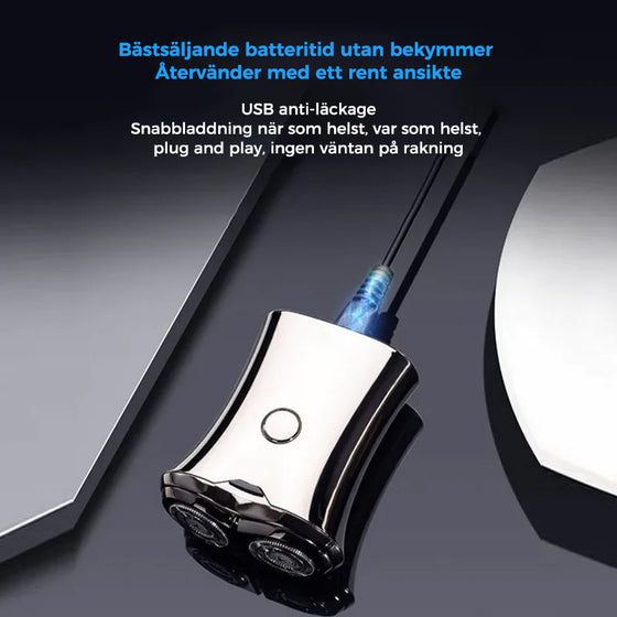 Tvättbar mini elektrisk bärbar elektrisk rakapparat