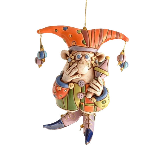 Färgglada ornament med narrklocka