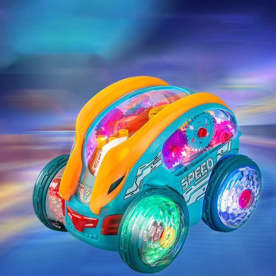 Electric Gear Music Light-Up Universal Light Bil Flygplan Leksaker