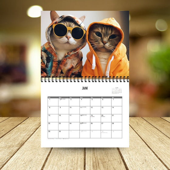 2025 Snygg kattkalender/Gåva till kattälskaren