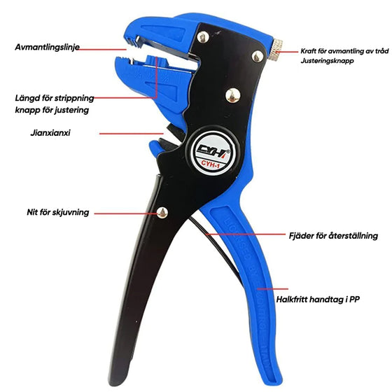 2 i 1 kabelstrippverktyg