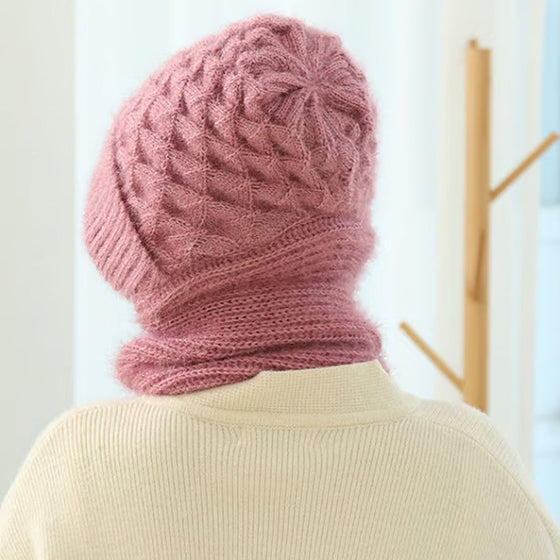 🎄Vinter mångsidig stickad huvsjal för kvinnor