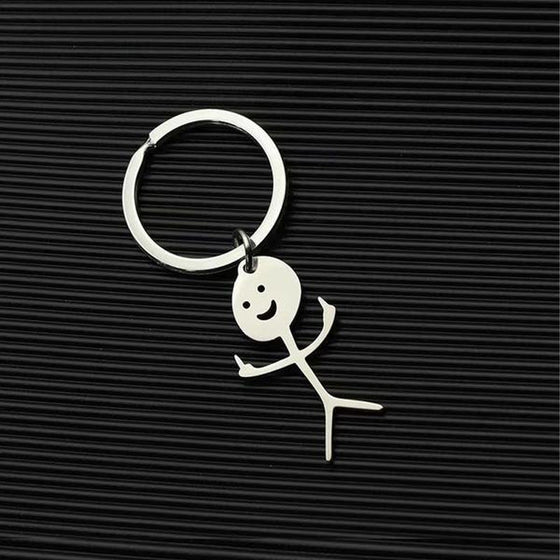 Nyckelring med rolig teckning