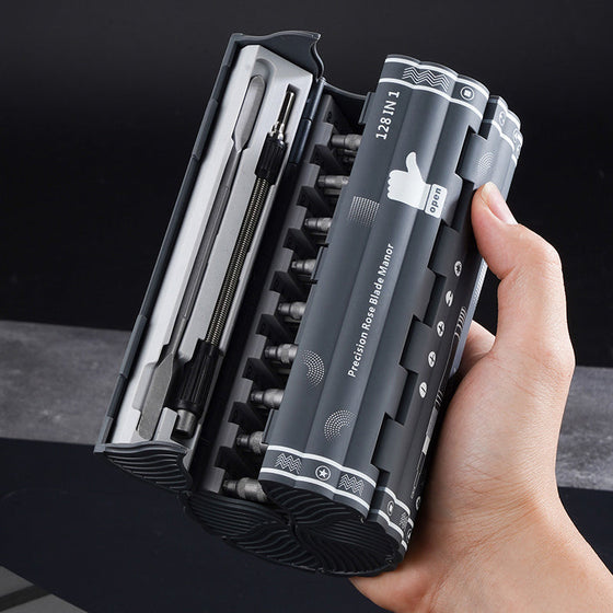 128-i-1 precisionsskruvmejsel-sats