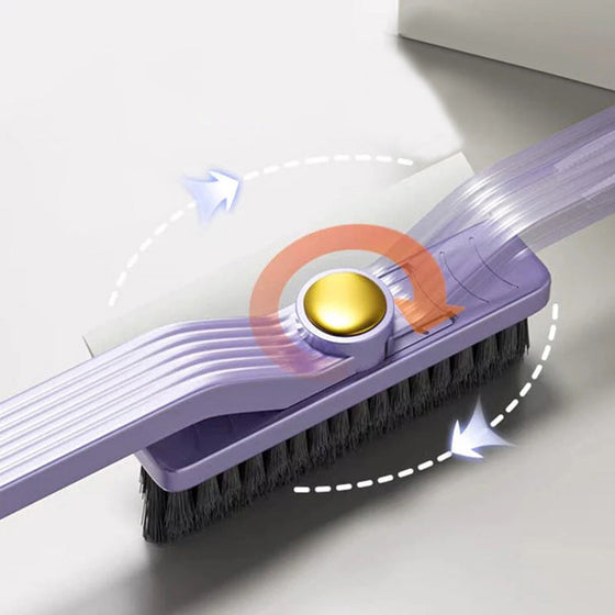Multifunktionell roterande spaltborste