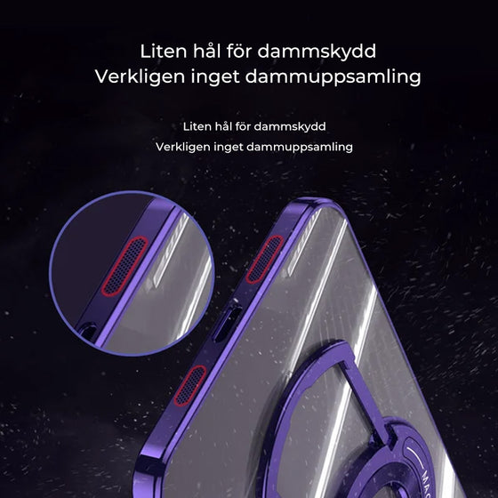 Magnetisk hållare med pläterat telefonfodral för iPhone