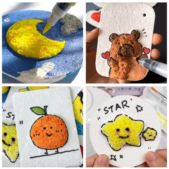 Ritpapper med skumtextur