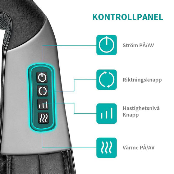 Rödljusvärmande Knådande Axelmassageapparat