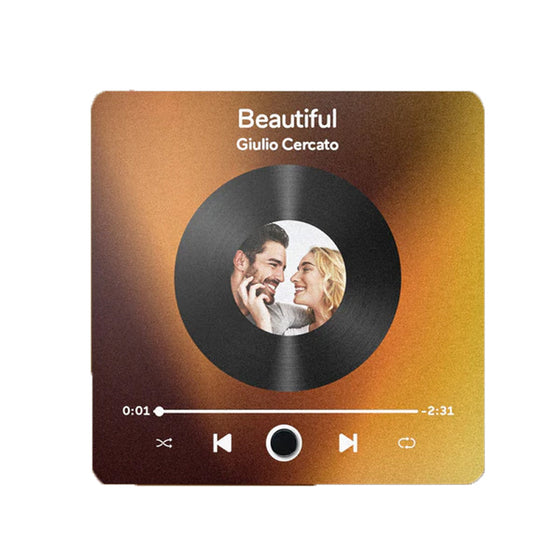 Album kylskåpsklistermärken - Dekorativ musik ram  foton för par