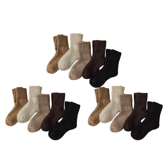 Mellanhöga ullstrumpor dam