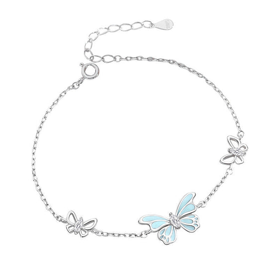 Drömfjäril Lysande Halsband & Armband