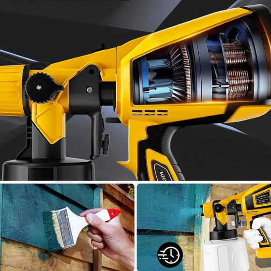 Bärbar elektrisk högtryckssprutpistol för färg