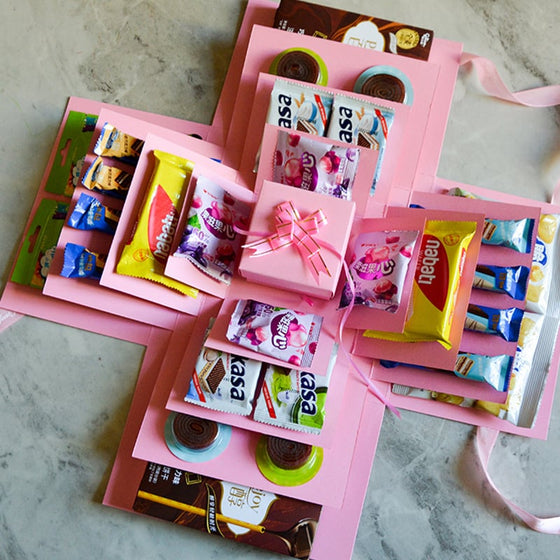 Tom explosionspresentlåda för överraskningar