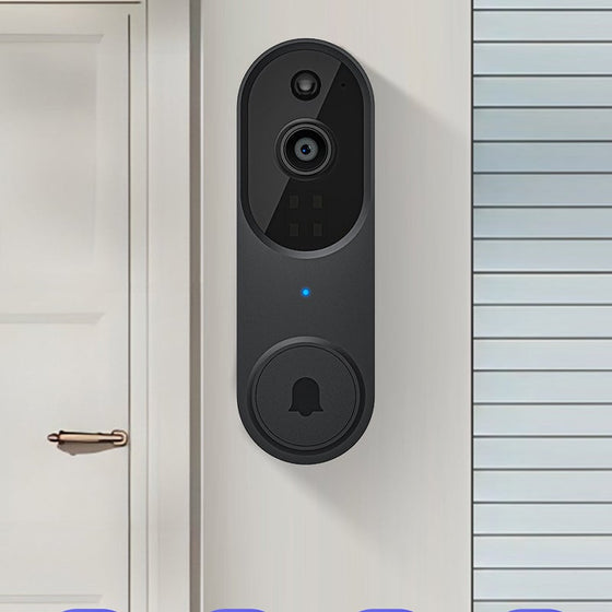 Trådlös kamera för smart dörrklocka - utomhusövervakning med HD-nattseende