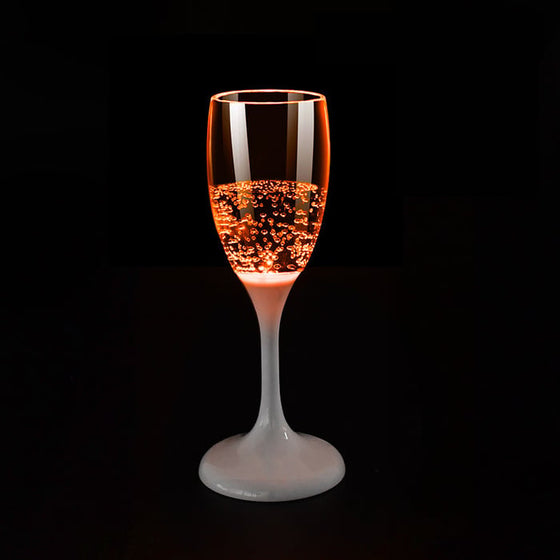 Självlysande champagneglas