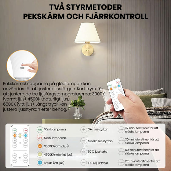 Nödlampa i tre färger
