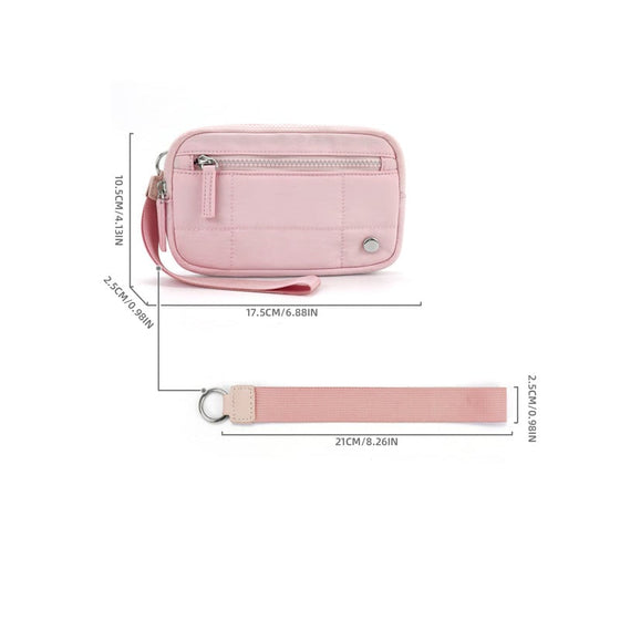 Quiltad handledsväska med armband