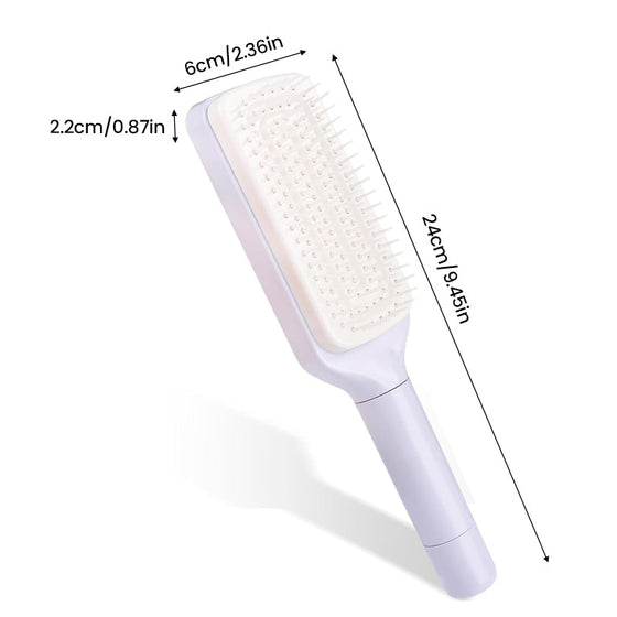 Roterande hårstryk-kam