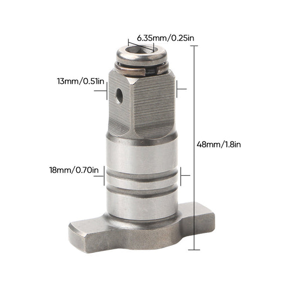 Fyra fyrkantiga hylsaxlar