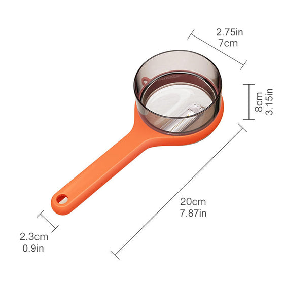 Grönsaksskalare med förvaringslåda