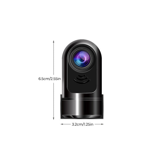 1080P HD 360° Roterande Mini ADAS Dashcam