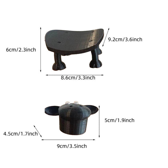 Toalettpappershållare med litet får