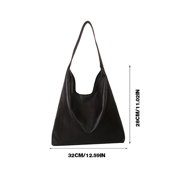 Enfärgad axelremsväska i västerländsk stil