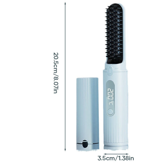 Trådlös Laddning Portabel Hårutjämnande Kamm