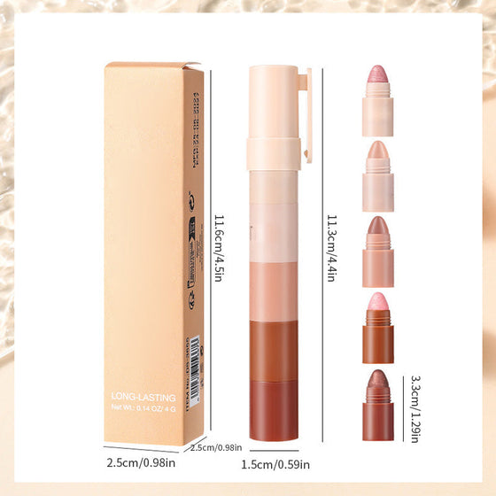 5-i-1 ögonskuggspenna naturlig ljus färg