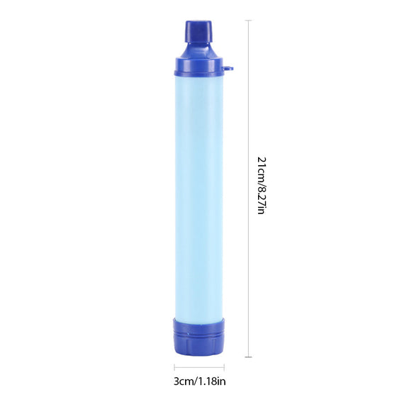 Nödvattenrenare för utomhusbruk sugrör