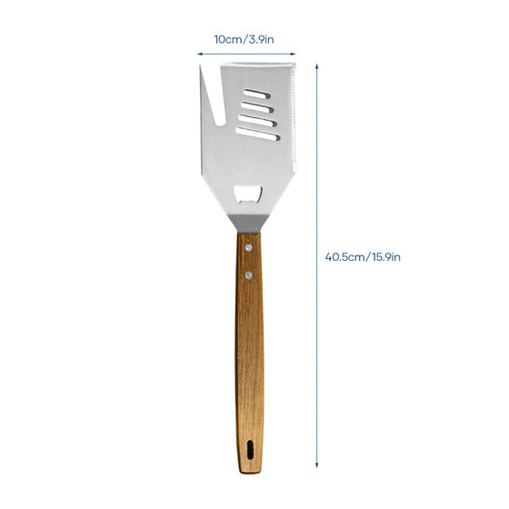 5-In-1 Grillspade Gaffel med blad grill-verktyg