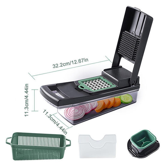 Multifunktionellt grönsaksskärset