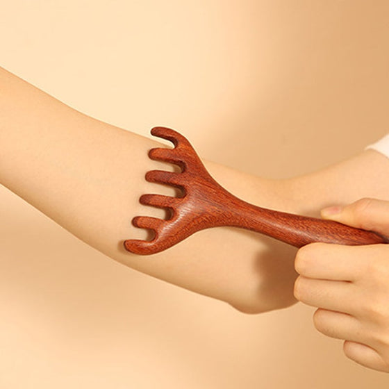 Sandelträ Meridiankam för Huvud och Nacke