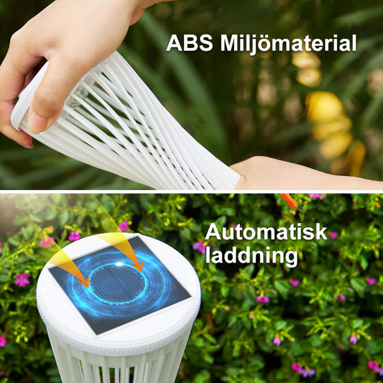 Solljus för trädgårdsstigar (2st)