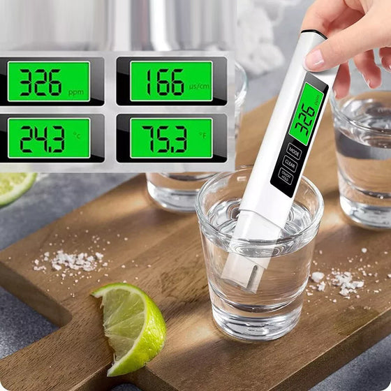 Ny 4-i-1 TDS-mätare Digital Vattentestare