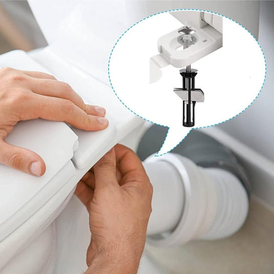 Toalettlockets fästskruvar