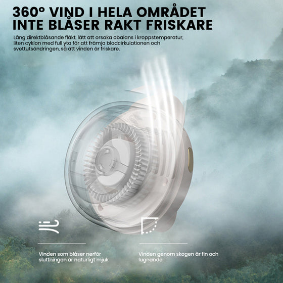 Liten virvelvind Clip Waist Nack Fläkt