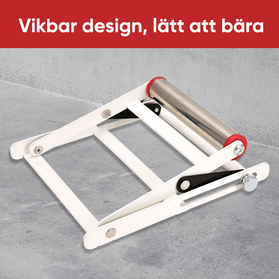 Justerbar stödram för maskinen