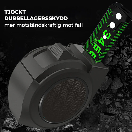 Mätband av fluorescerande stål