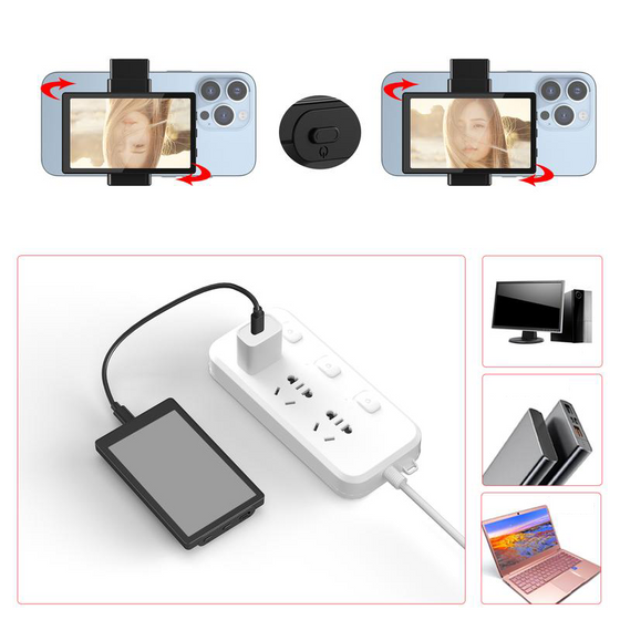 Magnetisk selfie-skärm för baksidan