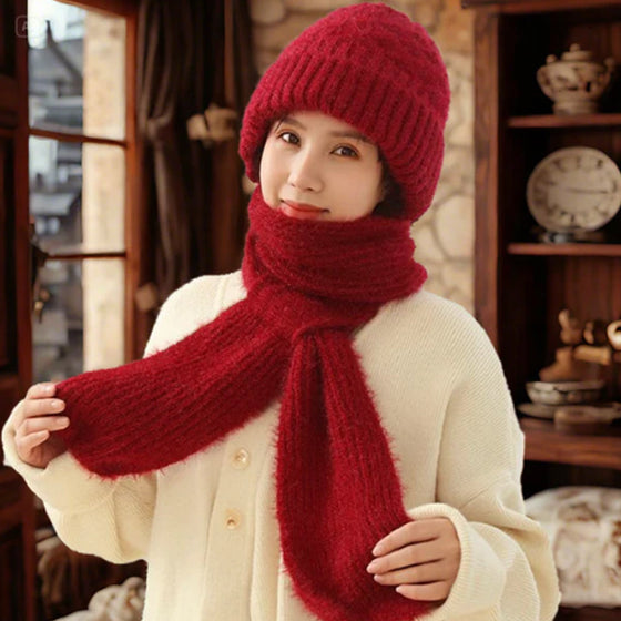 🎄Vinter mångsidig stickad huvsjal för kvinnor
