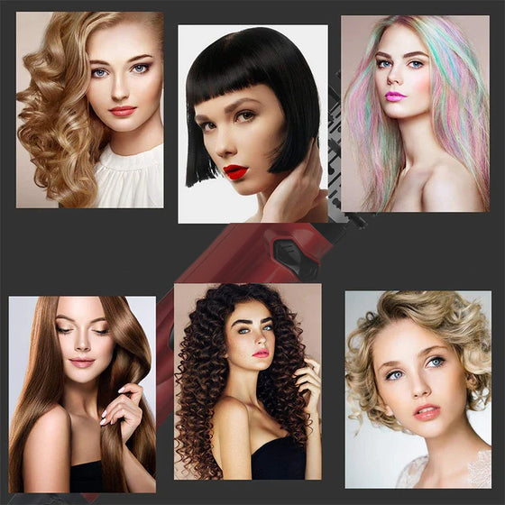 2-i-1 varmluftsstyler och roterande hårtork