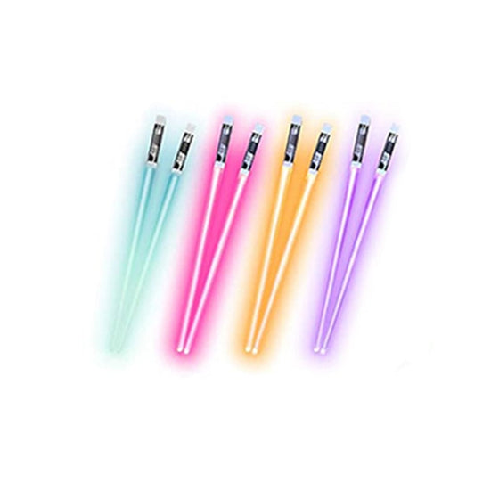 LED 9-färgers lysande ätpinnar