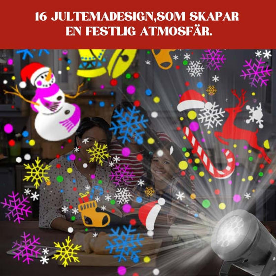 Julprojektionsmönsterlampa