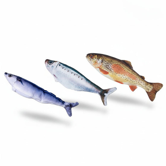 Livsliknande Flaxande Fiskkattleksak