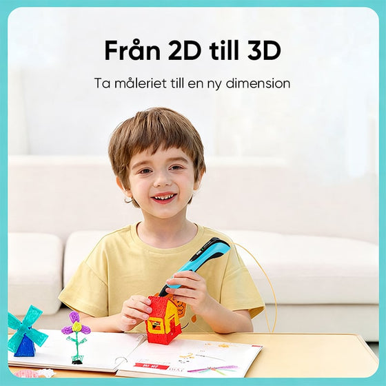 Barnens pedagogiska DIY-skapande 3D-ritningspenna